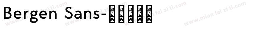 Bergen Sans字体转换